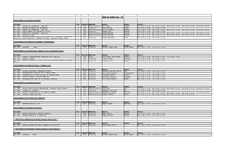 Cursos de Derecho Verano 2025 | PDF | Justicia | Crimen y violencia