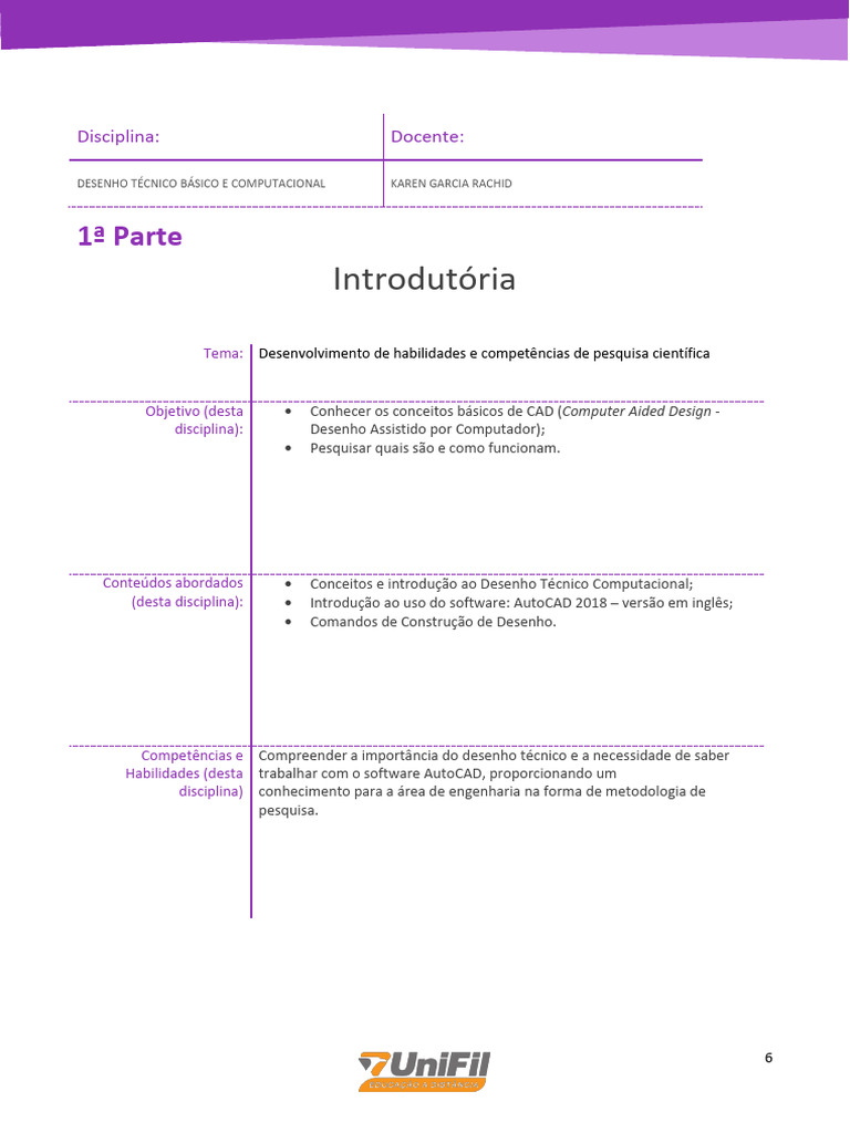 Atividade Integradora - DTBC@001 | PDF | Desenho técnico | Auto Cad