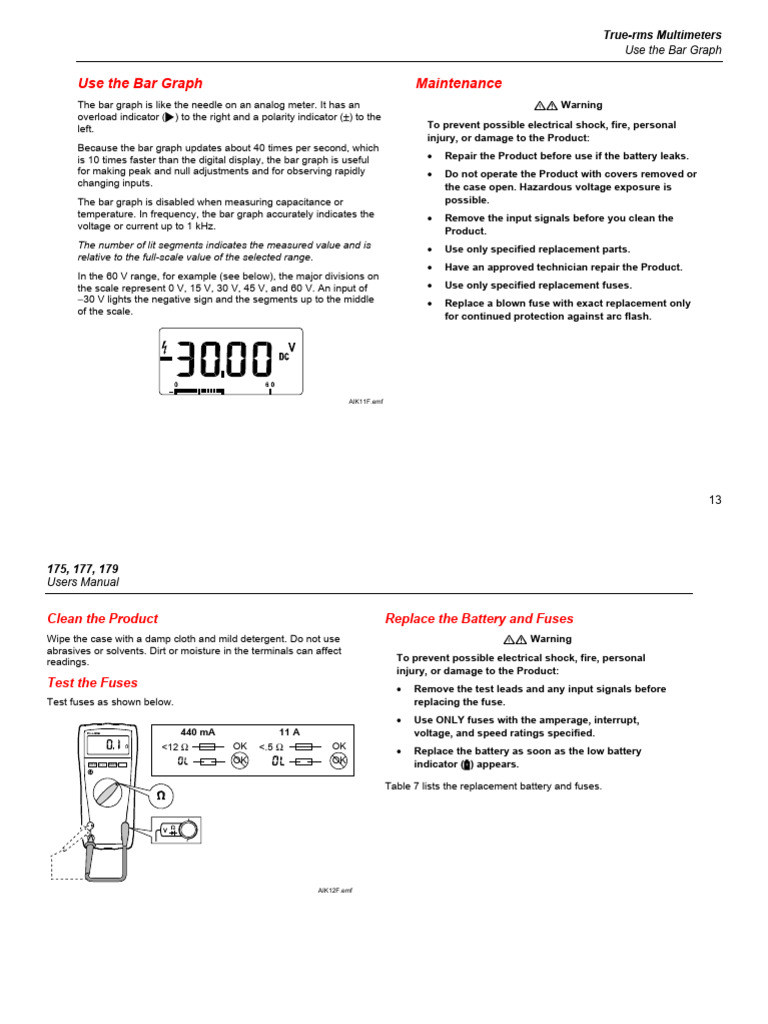 True-RMS Multimeter User Guide | PDF | Electricity | Electrical Engineering