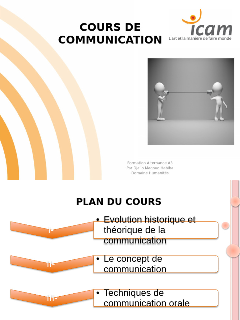 Cours de Communication : Techniques et Concepts | PDF | la ...