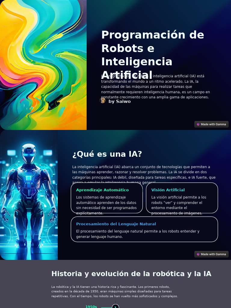 Programación de Robots y IA: Avances y Retos | PDF | Inteligencia ...