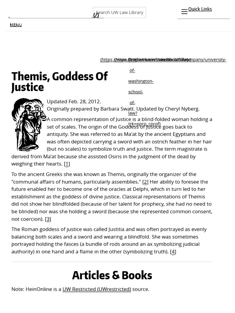 Unknown - Unknown - Themis, Goddess of Justice | PDF