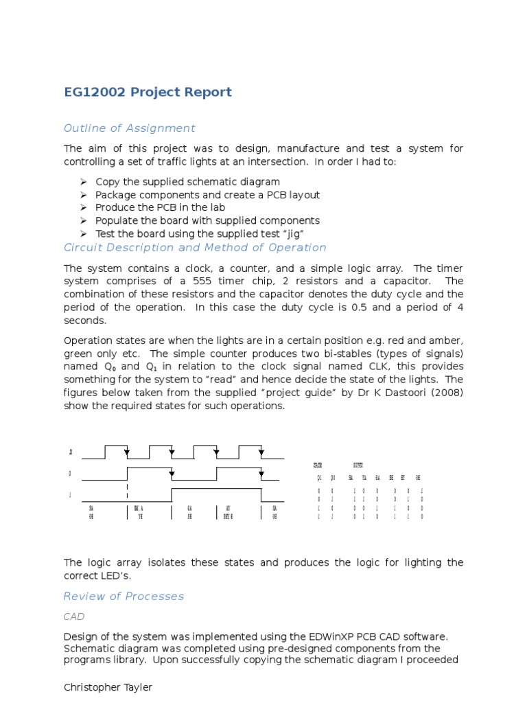 EG12002 Project Report | PDF | Printed Circuit Board | Computer Engineering