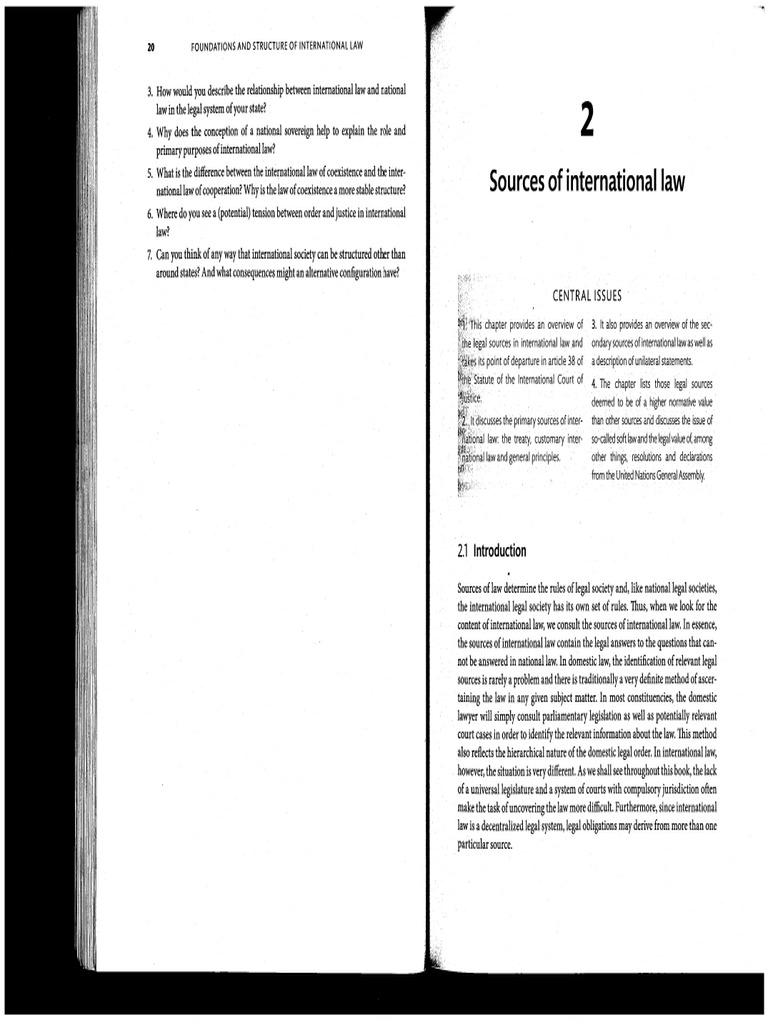 Understanding International Law Sources | PDF | International Law | Treaty