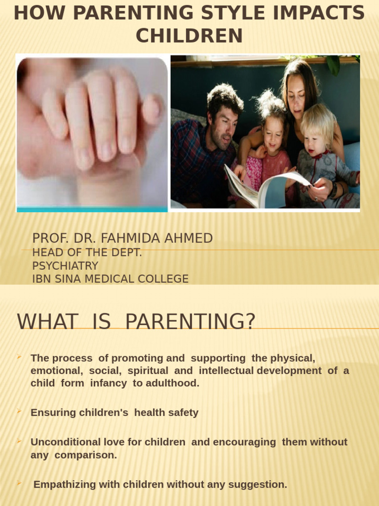 Impact of Parenting Styles on Children | PDF | Parenting | Child ...