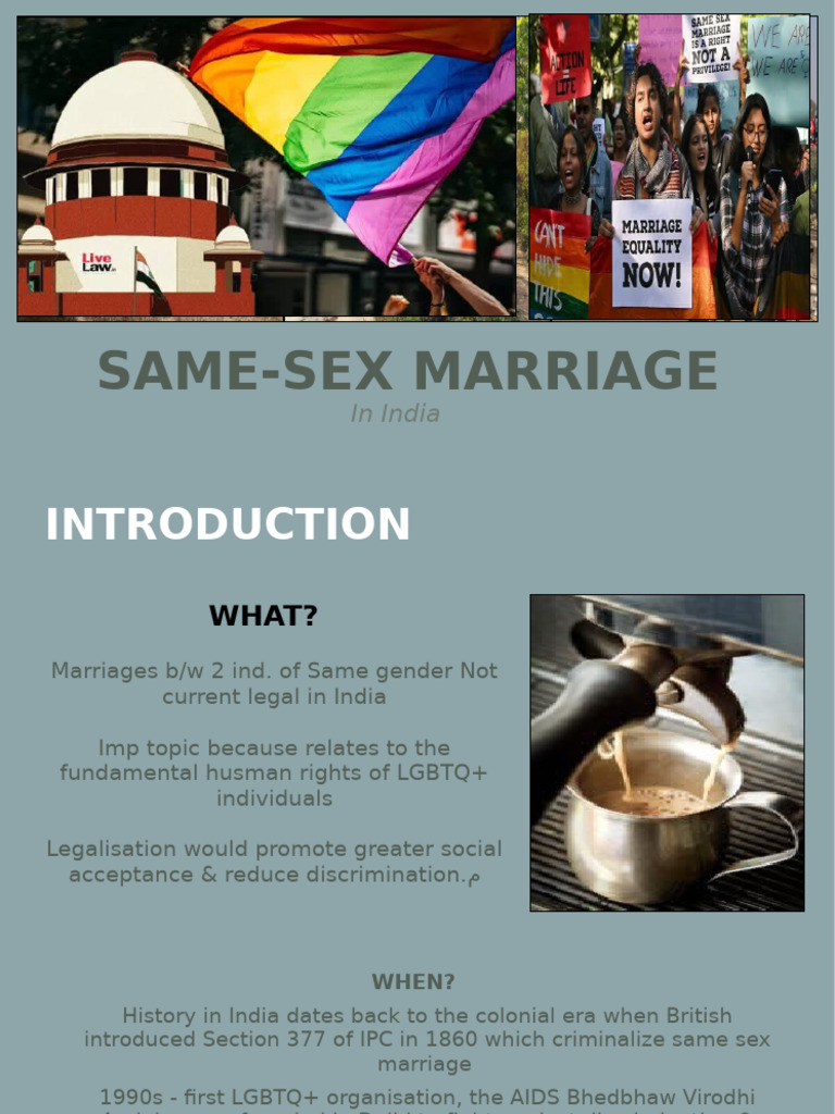 Same-Sex Marriage in India: Legal and Social Perspectives | PDF | Same ...