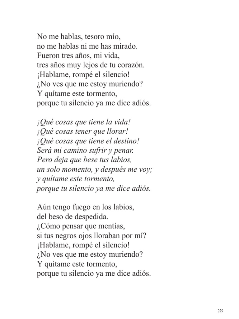 Fueron Tres Años Letra | PDF