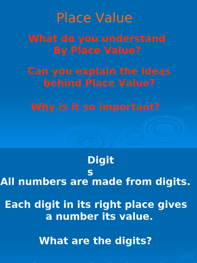 Placevalue Y5 t1 Unit1 | PDF | Mathematics | Arithmetic