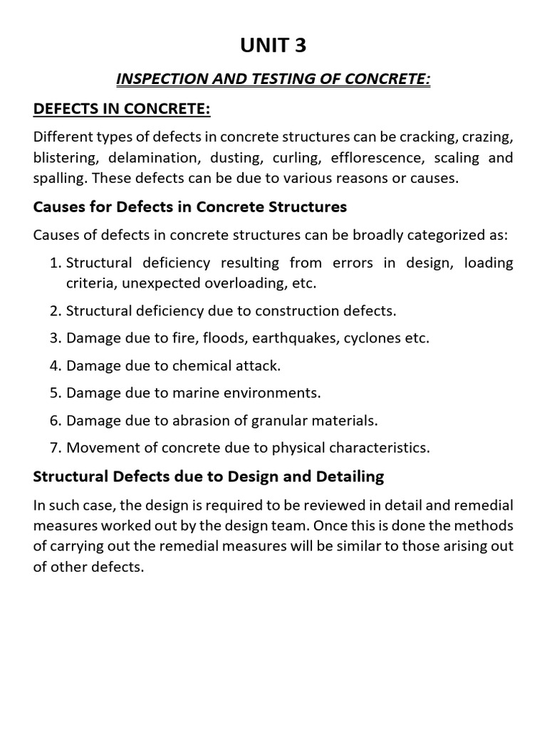 Concrete Defects: Causes & Prevention | PDF | Concrete | Corrosion