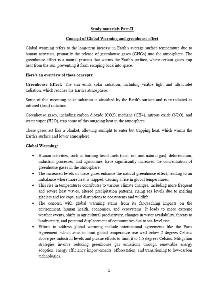 Global Warming and Ozone Depletion Overview | PDF | Kyoto Protocol ...