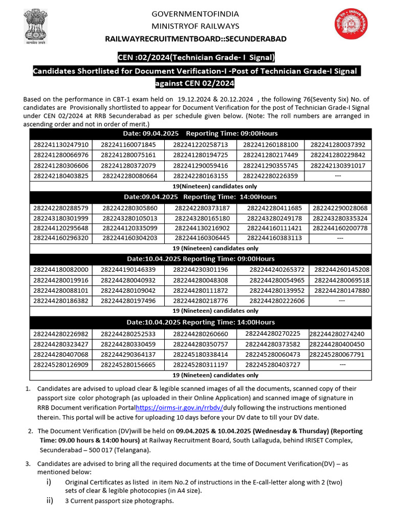 Final DV NOTICE 02 2024 Gr1 | PDF | Identity Document