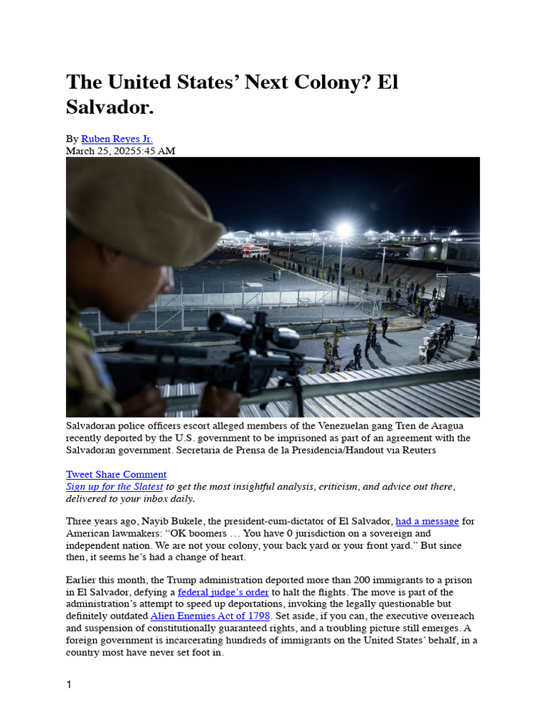 Ruben Reyes Jr Article | PDF | El Salvador