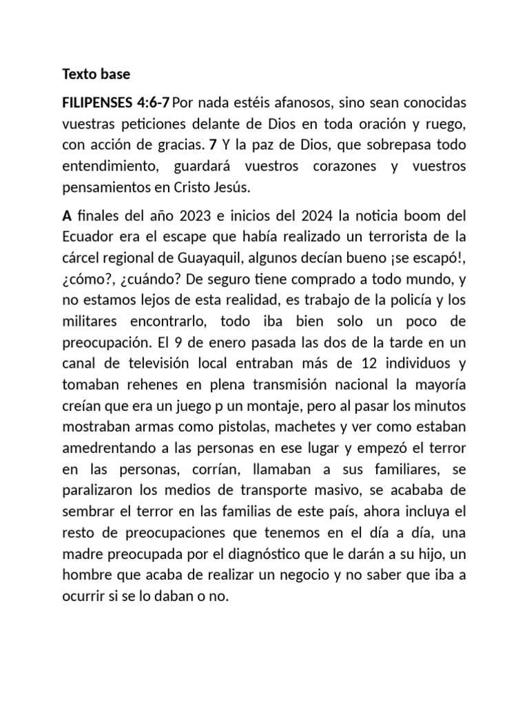 Por Nada Esteis Afanoso | PDF | Oración