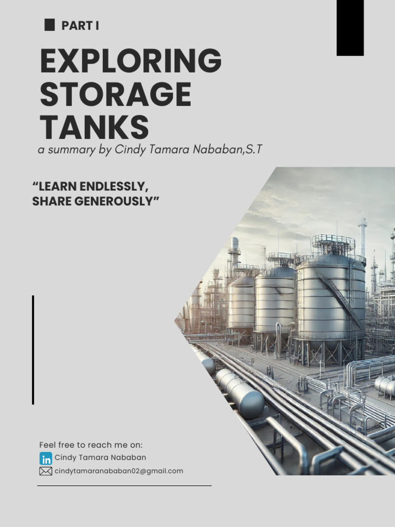Storage Tanks - A Key Element in Process Engineering | PDF | Roof