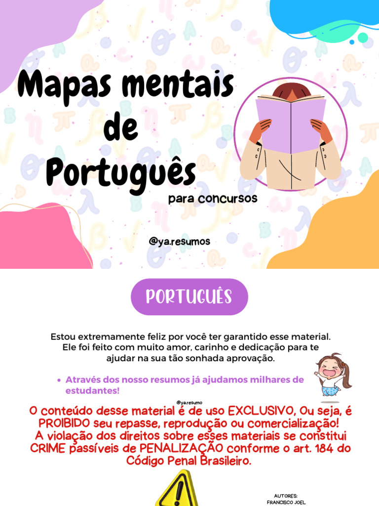 Mapas Mentais de Português para Concursos | PDF | Fonética | Pronome