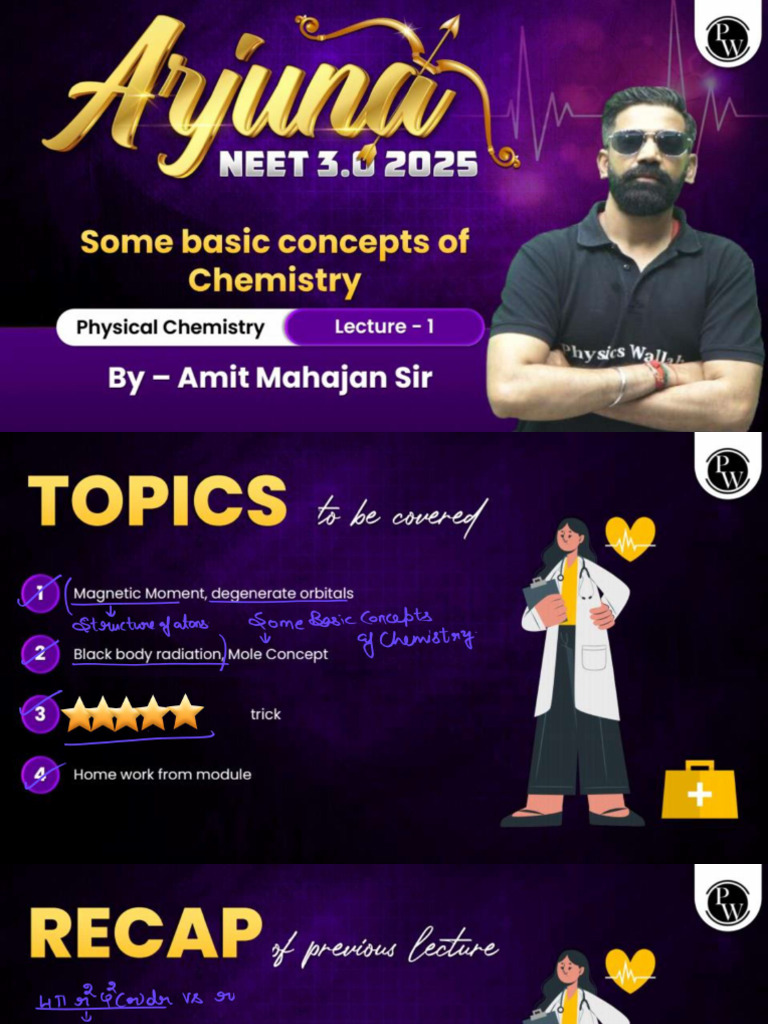Some Basic Concepts of Chemistry 01 Class Notes | PDF