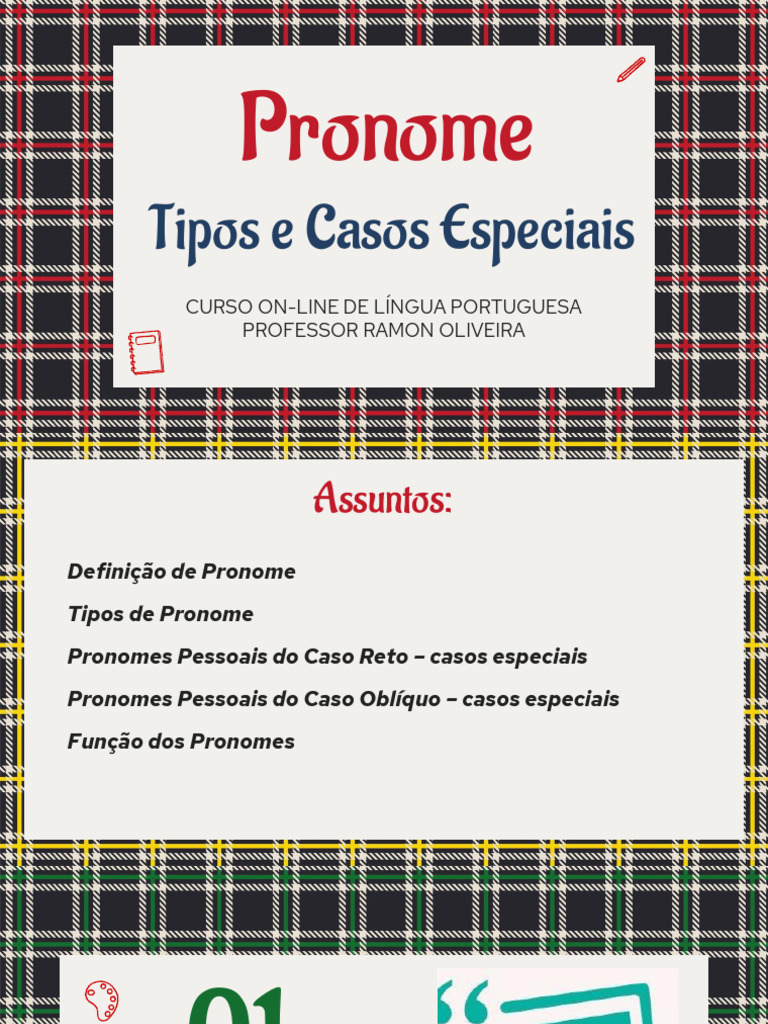 Tipos e Funções dos Pronomes em Português | PDF | Pronome | Linguística