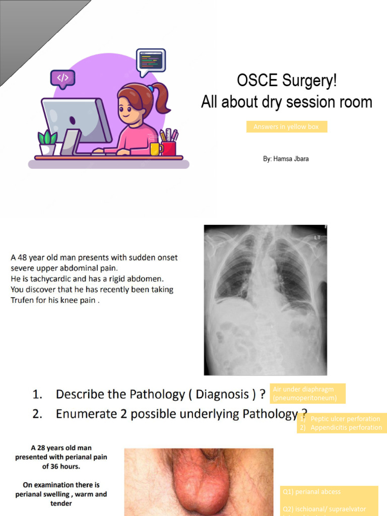 OSCE Surgery! All About Dry Session Room: Answers in Yellow Box | PDF ...