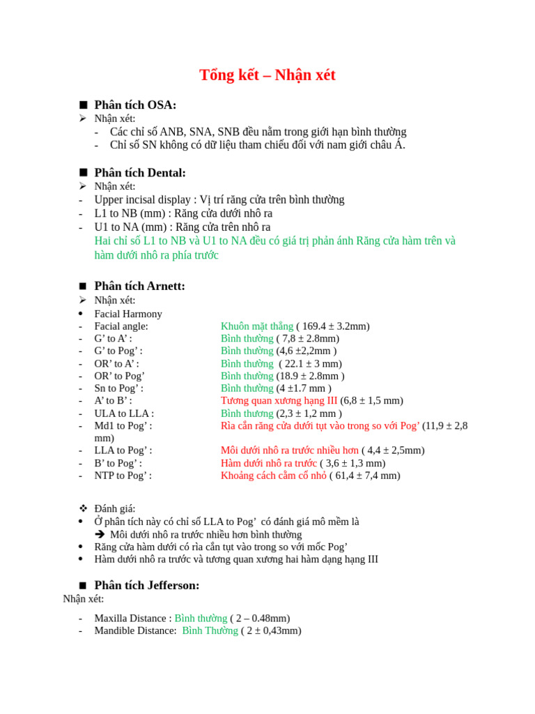 Tổng Kết | PDF