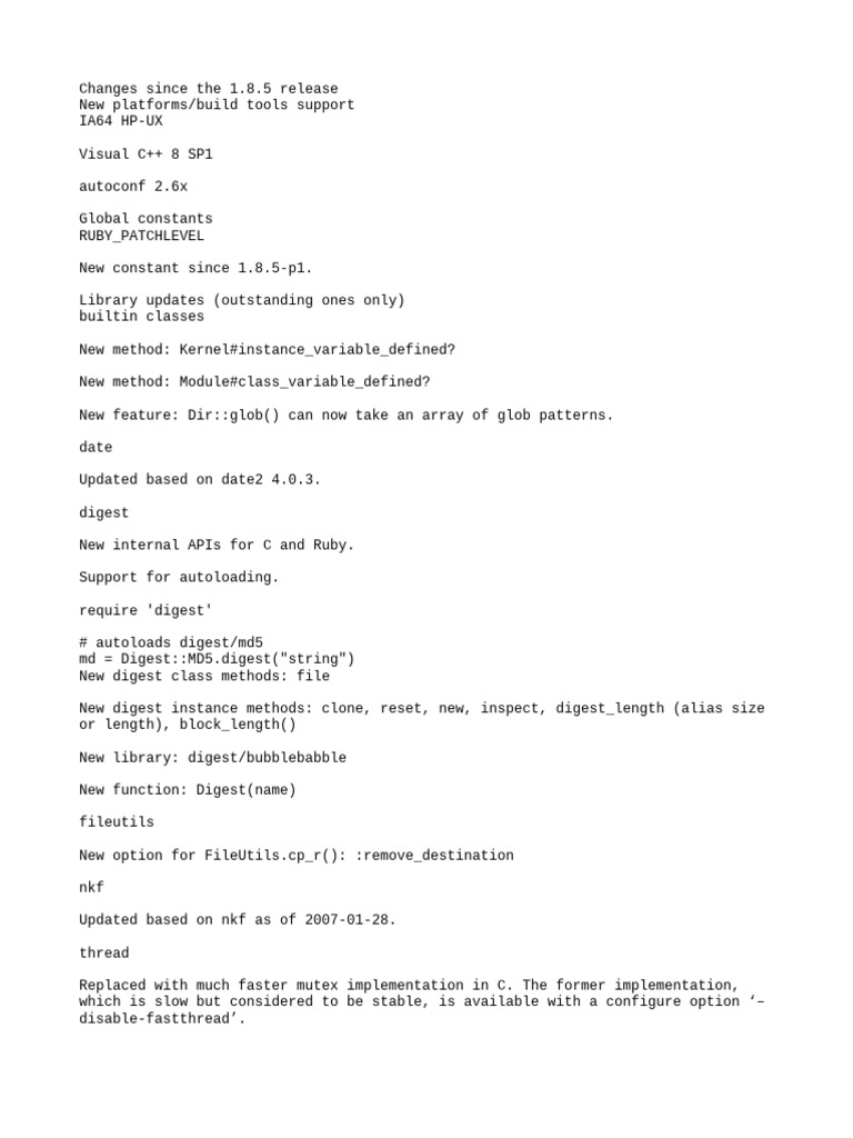 Documentation AOSE03 | PDF | String (Computer Science) | Ruby ...