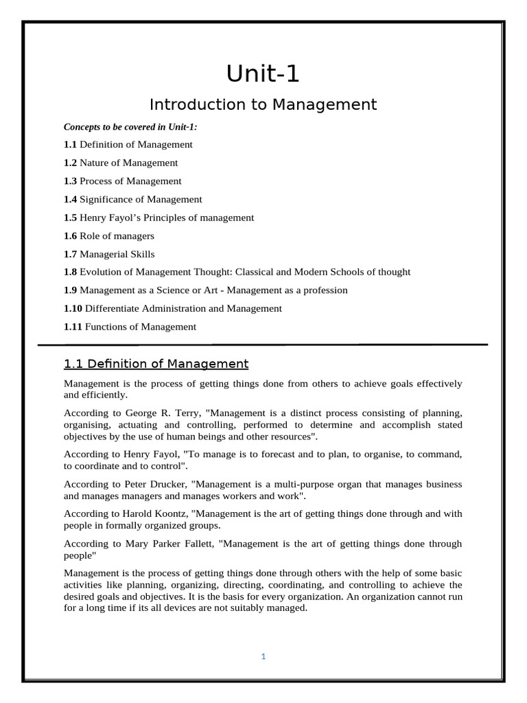 Introduction to Management Concepts | PDF | Business