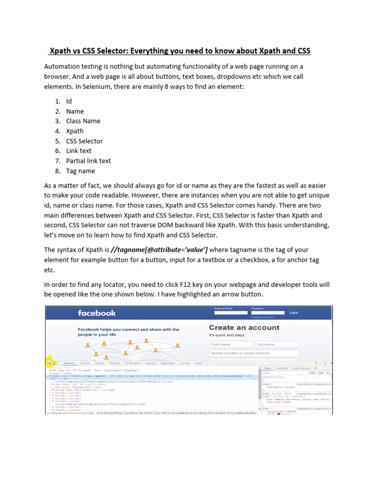 Xpath+vs+CSS+-+Everything+you+need+to+know+about+XPath+and+CSS.docx ...