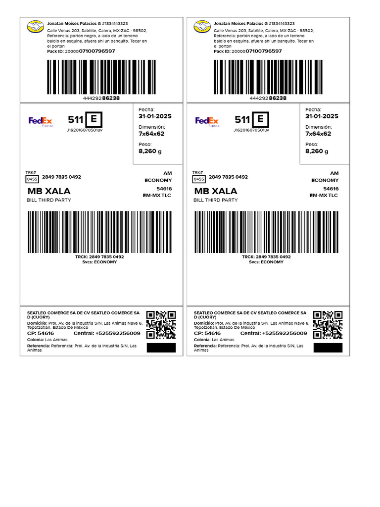 Shipment Labels 250204122137 | PDF