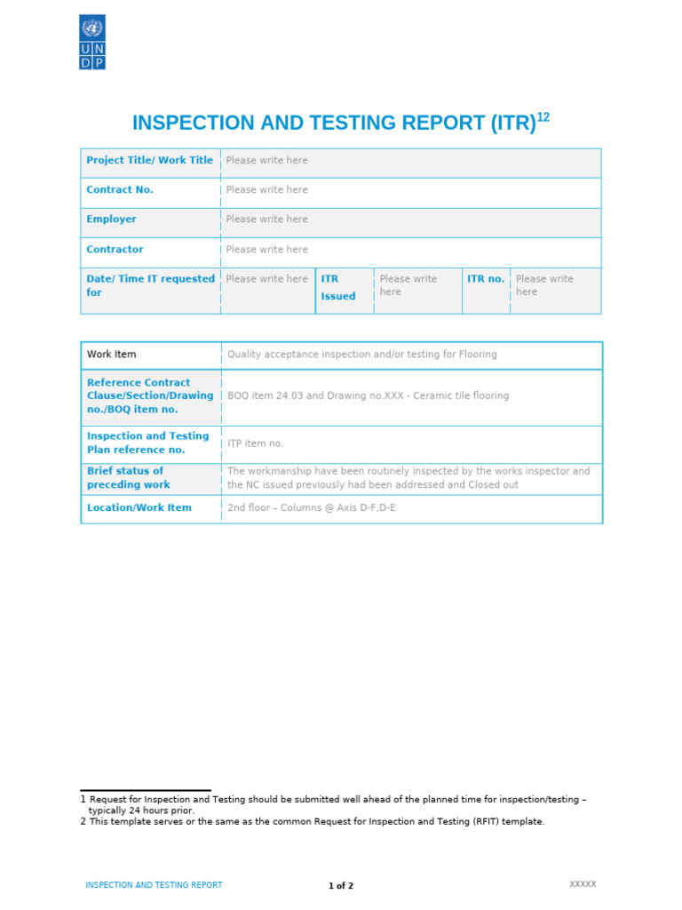 Flooring Inspection and Testing Report | PDF