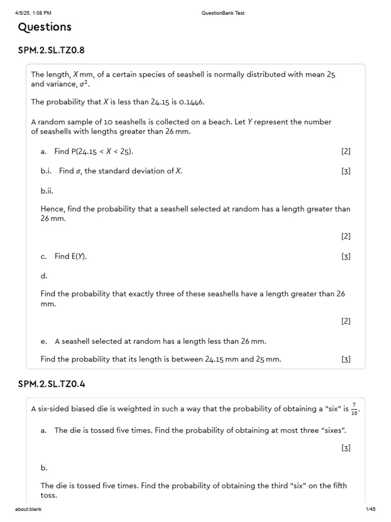 Questions On Caculus For Students | PDF | Statistical Theory ...