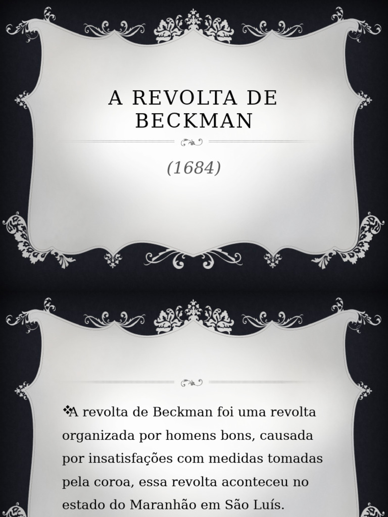 A Revolta de Beckman | PDF