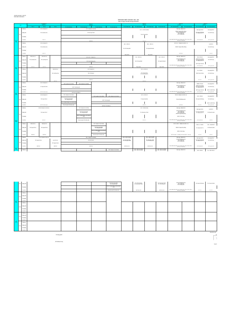TKB tuần 34 | PDF