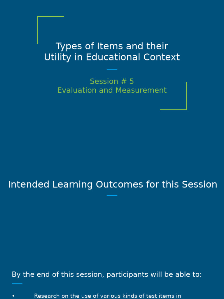 Effective Test Item Construction Guide | PDF | Multiple Choice | Learning