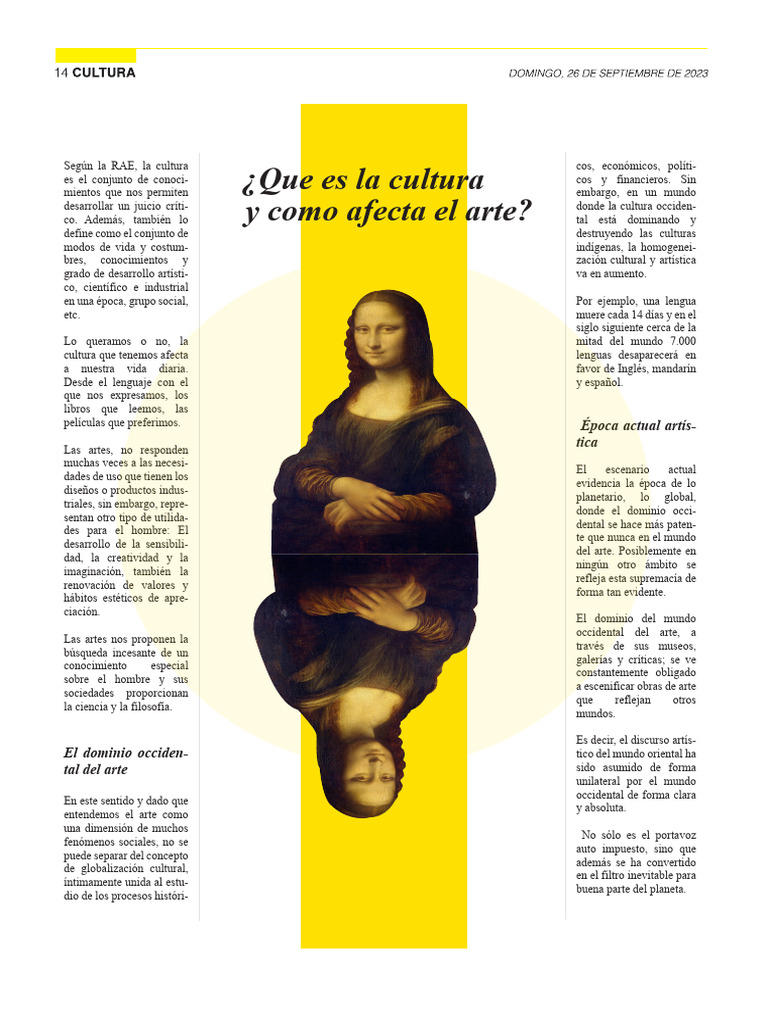 ¿Que Es La Cultura y Como Afecta El Arte?: Época Actual Artís-Tica ...