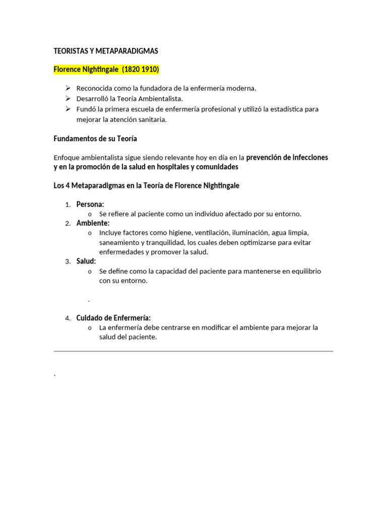 Teorías de Enfermería y Metaparadigmas | PDF | Enfermería | Comportamiento