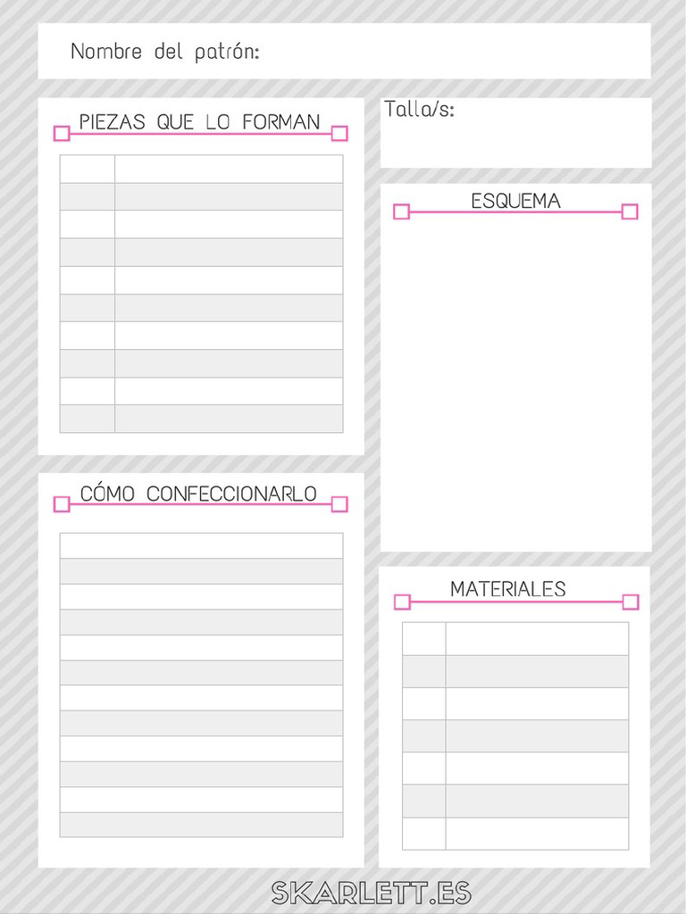 Ficha para Patrones | PDF