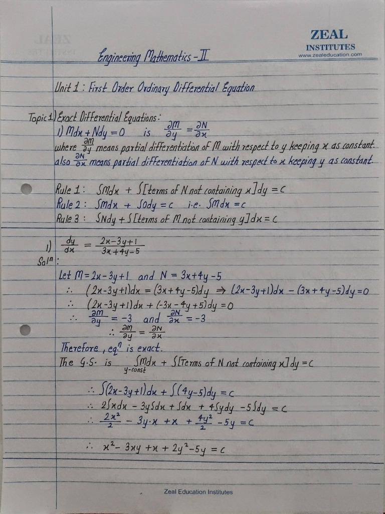 Mathematics 2 Unit I | PDF