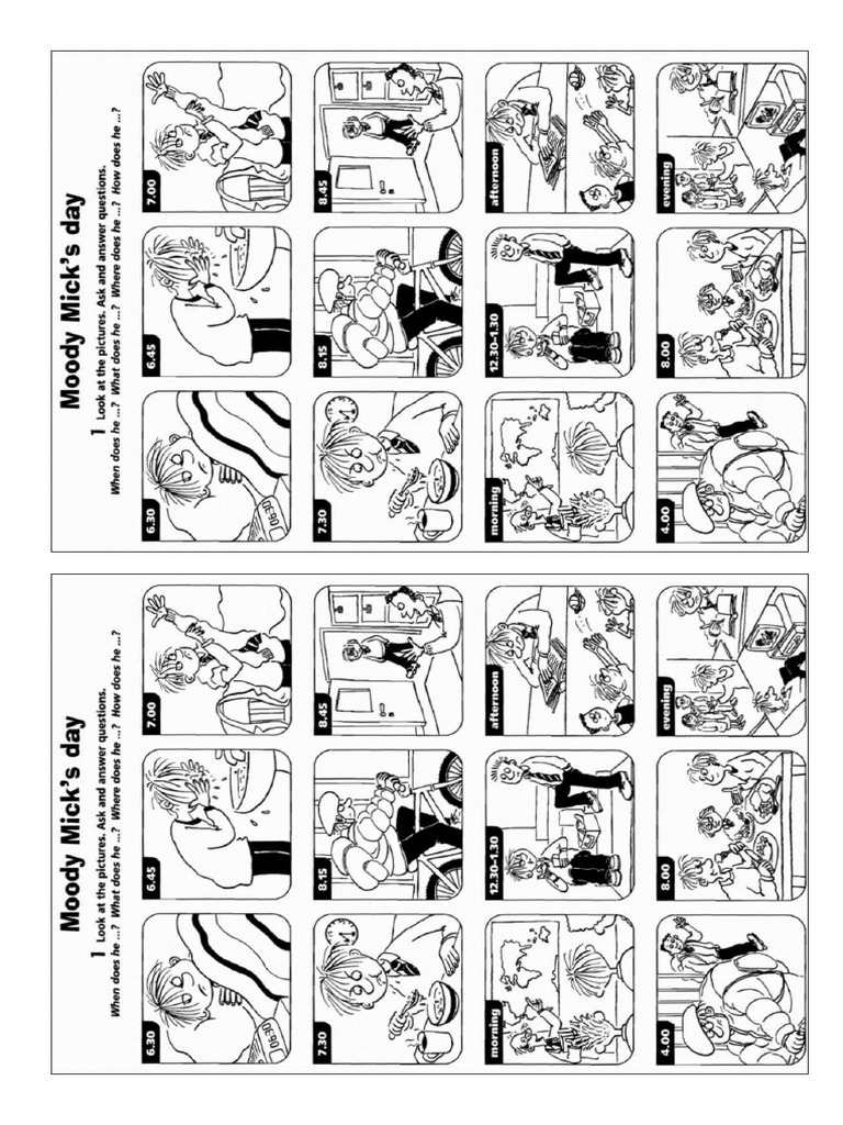 Daily Routine Sequence | PDF