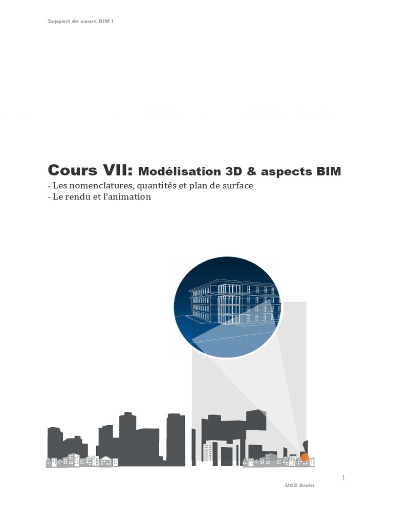 Modélisation 3D et Nomenclatures BIM | PDF