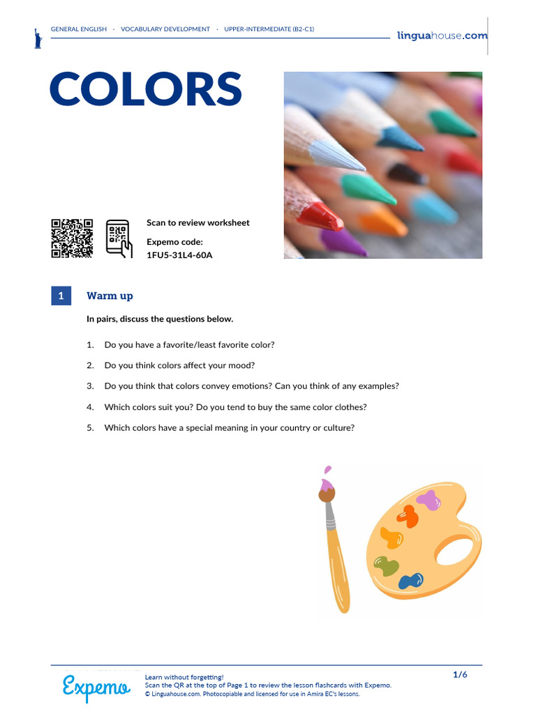 Colors American English Student B2 C1 | PDF