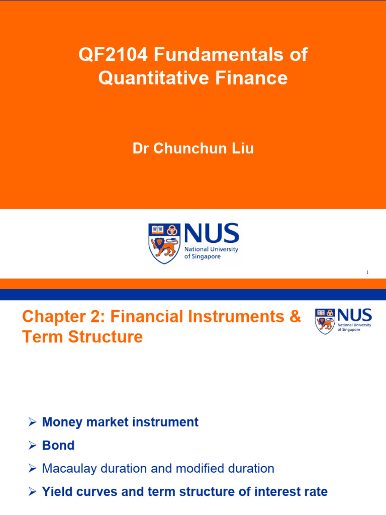 Chapter+2+Finanial+instruments+and+term+structure+Part+I | PDF | Bonds ...