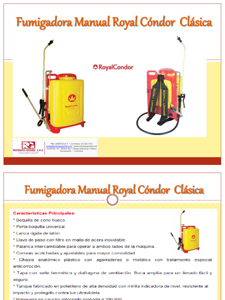 Fumigador Royal Condor | PDF