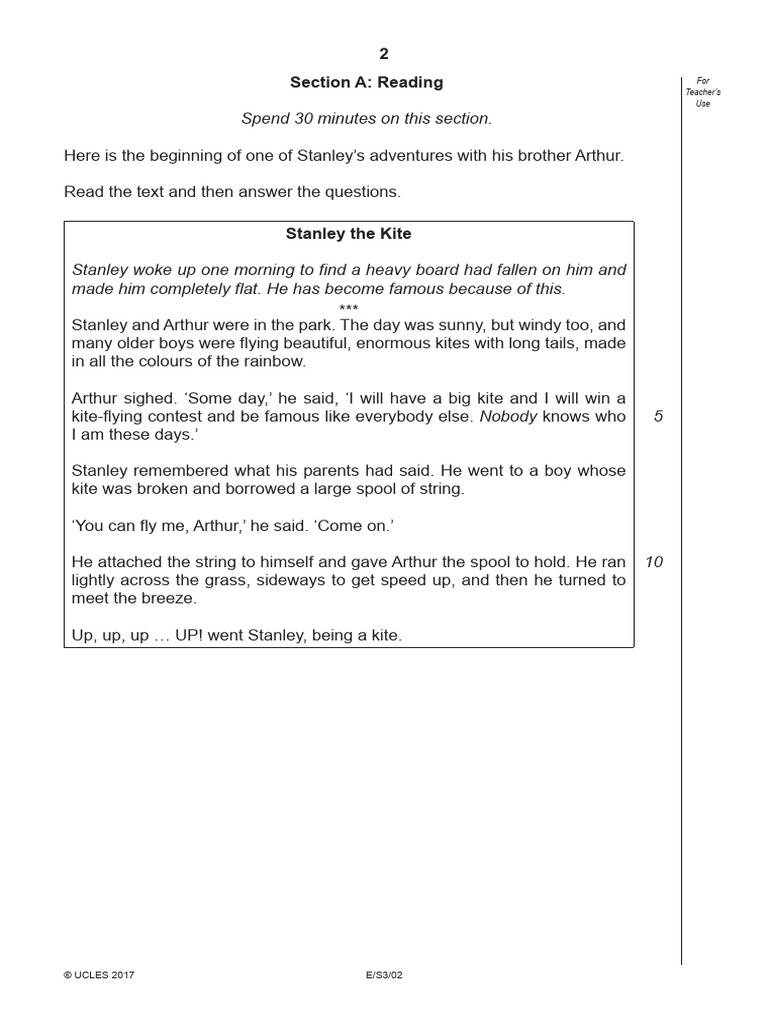 Cambridge English Reading Comprehension | PDF
