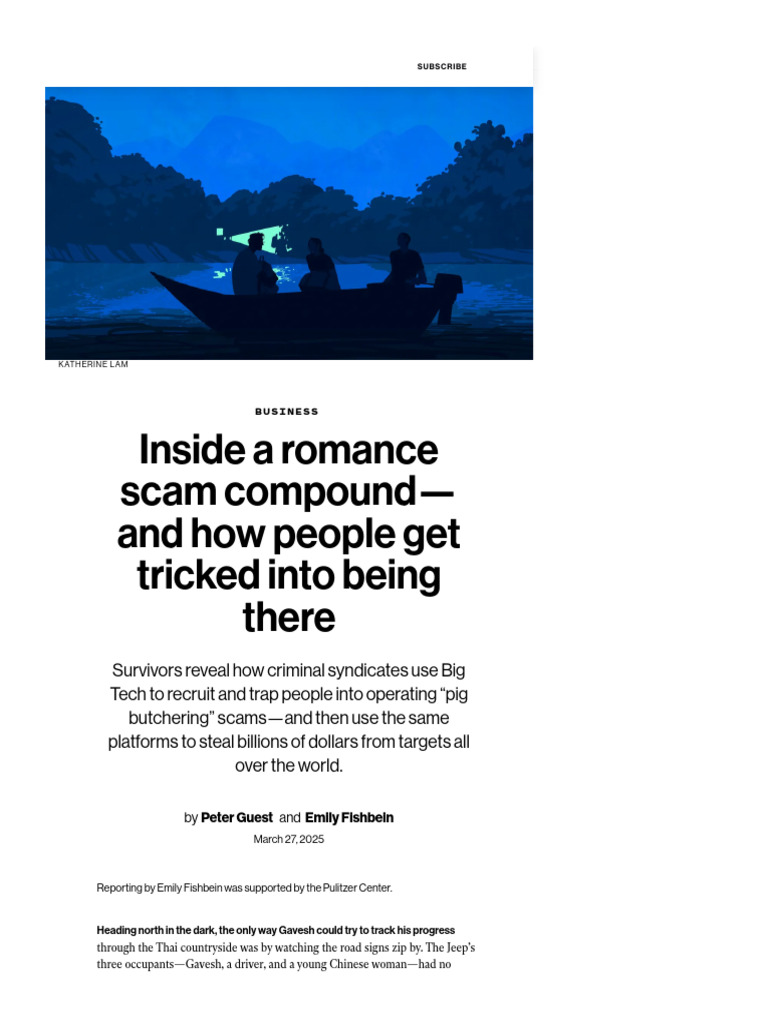 Inside a romance scam compound—and how people get tricked into being