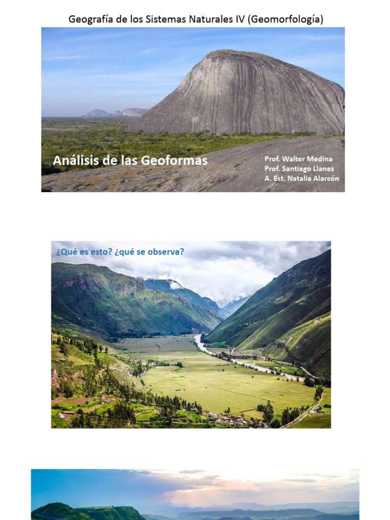 Unidad 1 Geoformas | PDF | Geomorfología | Terreno