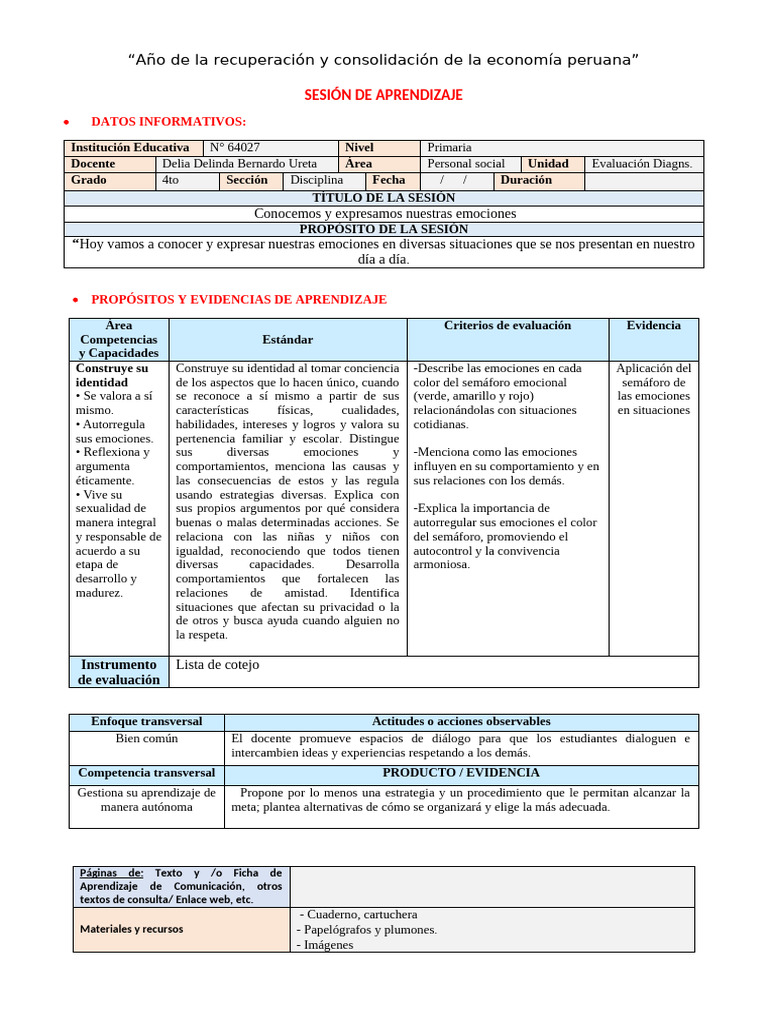 Expresión y Regulación Emocional en Clase | PDF | Las emociones ...