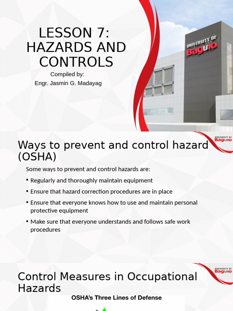 Occupational Safety: Hazards & Controls | PDF | Personal Protective ...