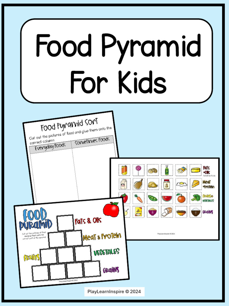 Food-Pyramid-for-Kids-Worksheets-1 | PDF