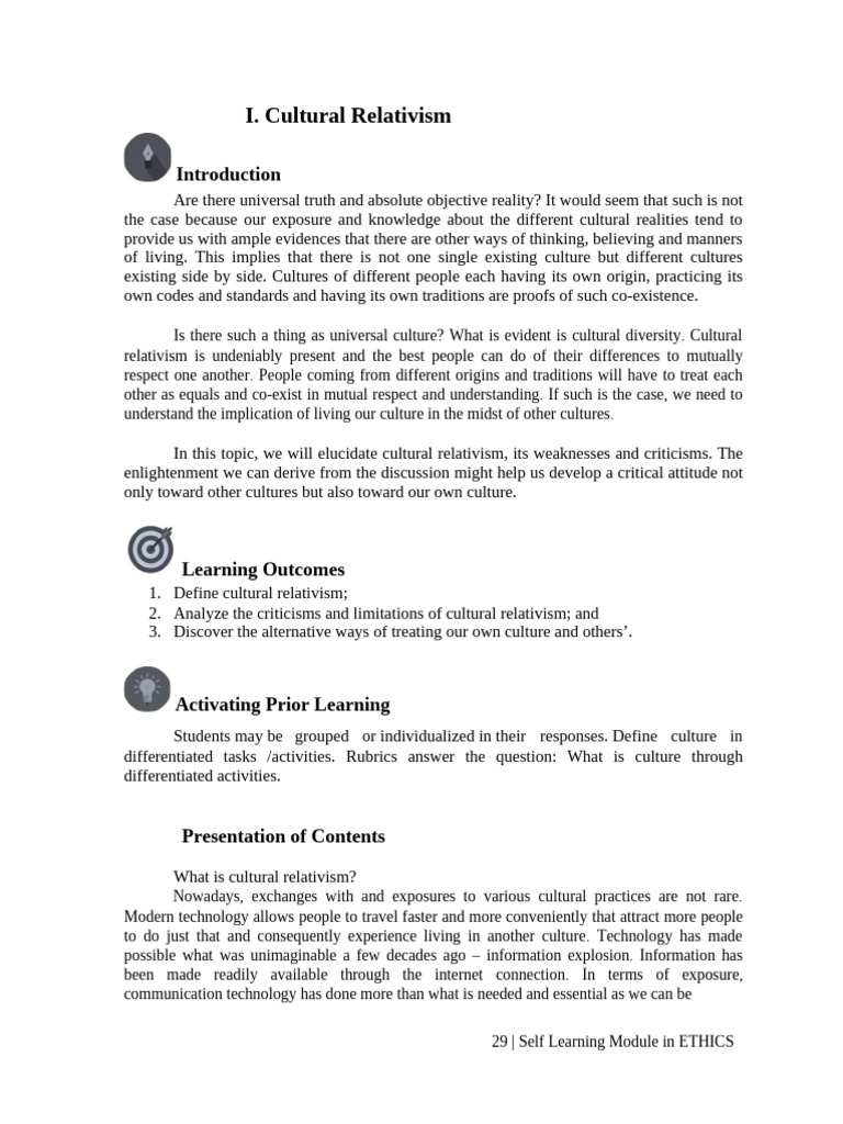 Cultural Relativism Ethics | PDF | Relativism | Morality