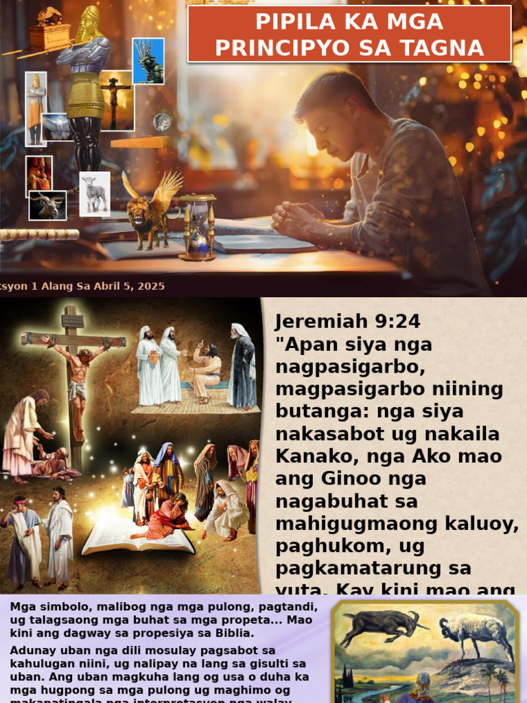 Leksyon 1 Alang Sa Abril 5, 2025 | PDF