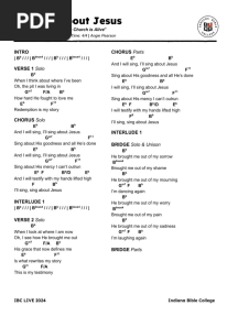 I'Ll Sing About Jesus Mar 21 2025